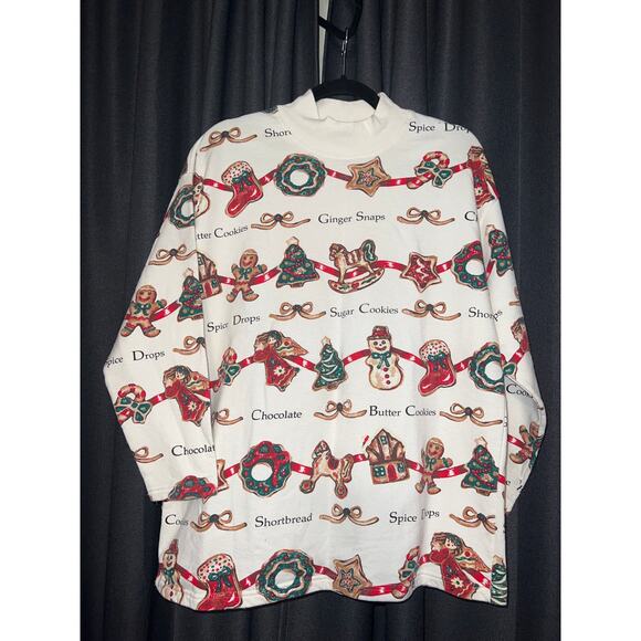 Ugly Christmas Sweater Xmas Sweatshirt Crewneck Size Medium Vintage - Picture 1 of 3